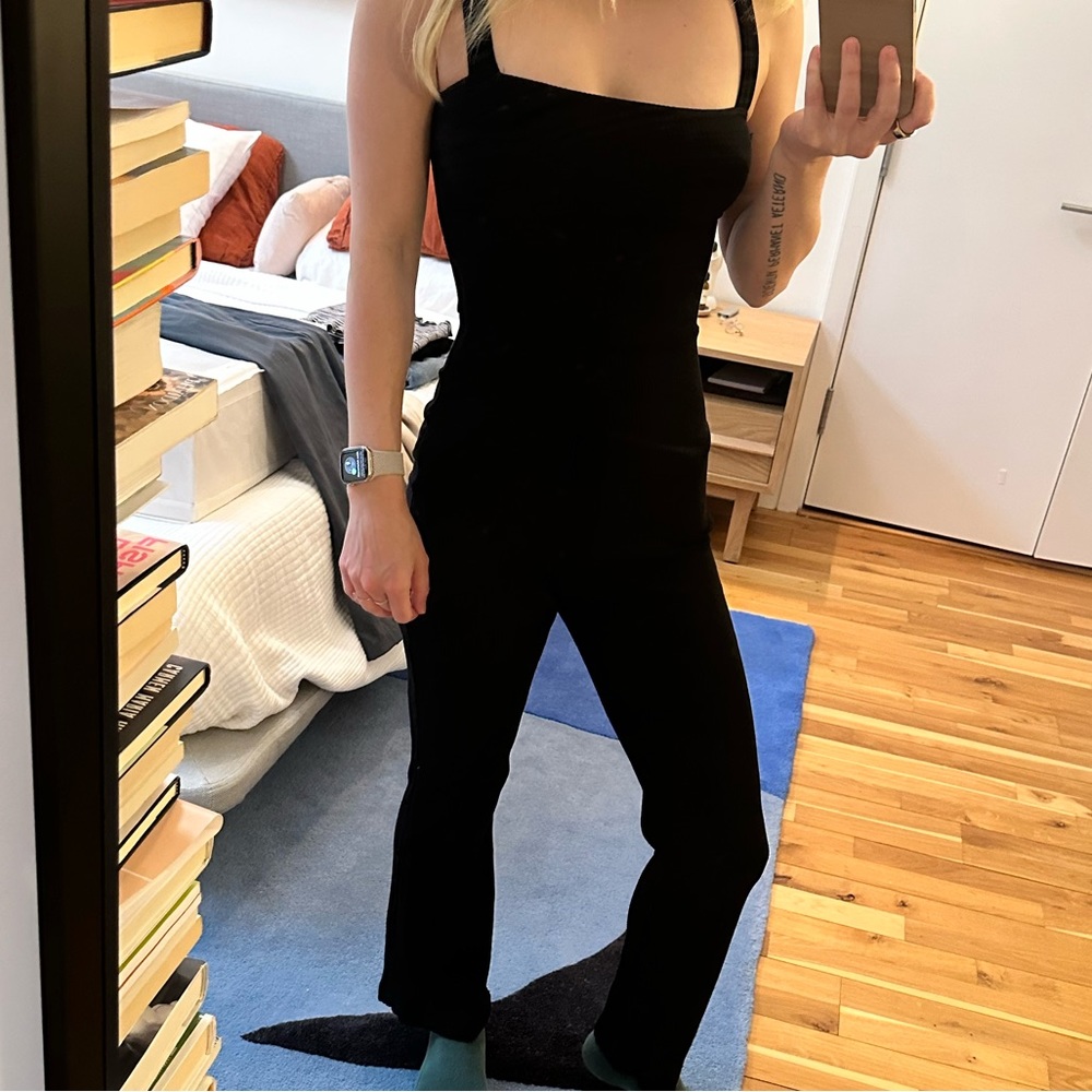 Reformation black jumpsuit